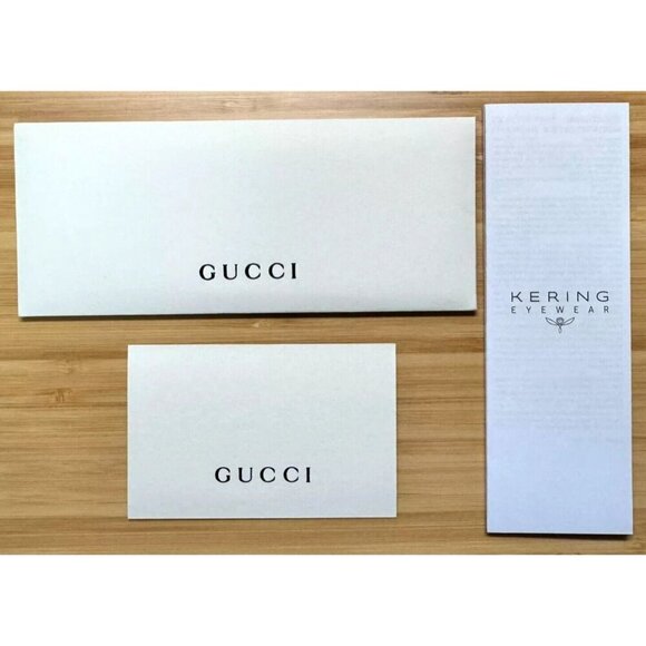 Gucci Authenticity Certificate Card & Envelope Kering  Gucci Sunglasses Eyeglasses Certificate of Authenticity Card - Set of 10